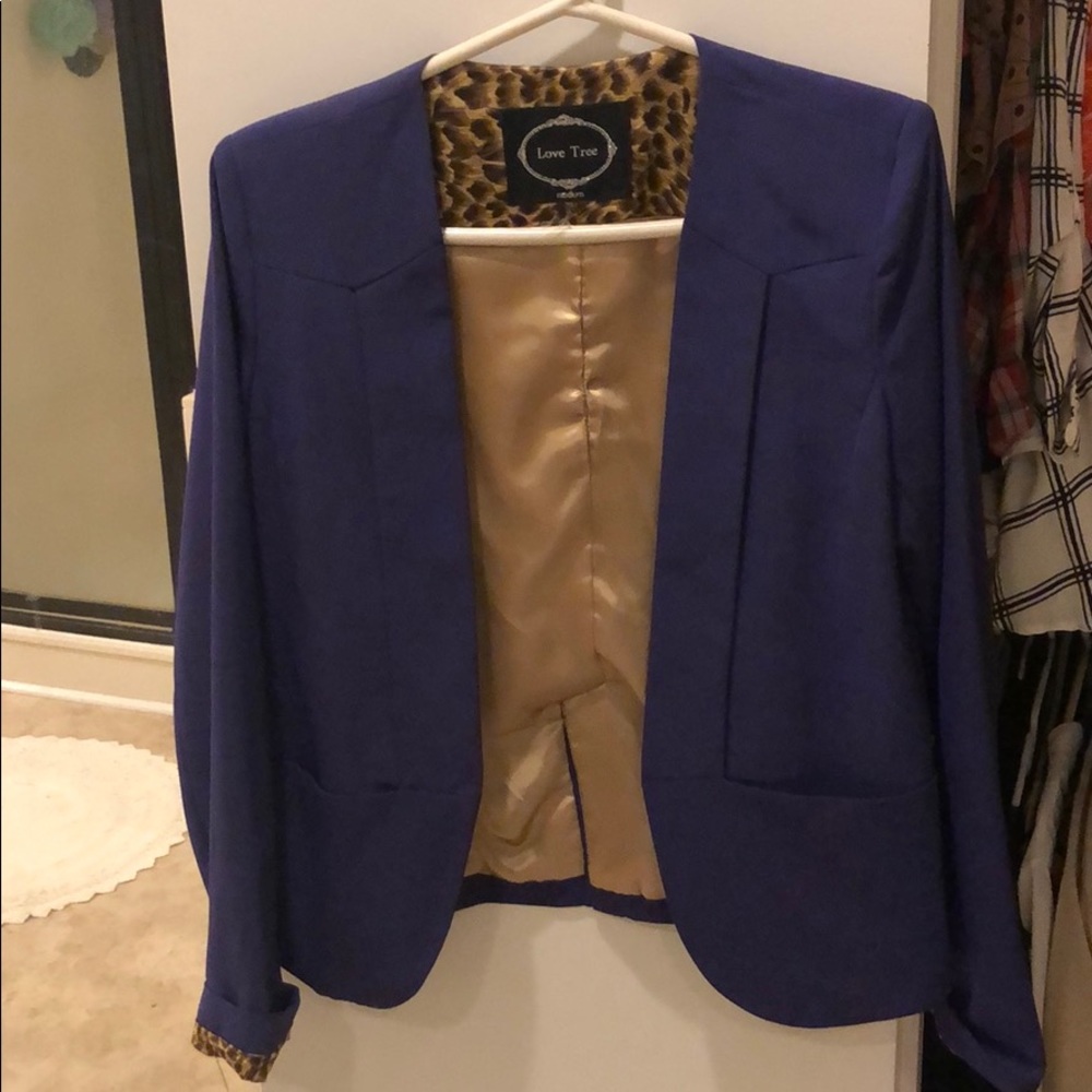 Deep purple blazer